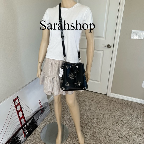 ✅Coach Rowan Bucket Bag With Butterfly Print - Picture 8 of 12